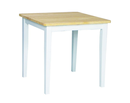 Dining Essentials - Square Table in Natural & White