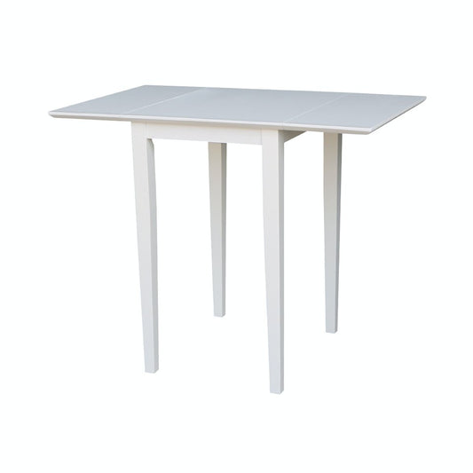 Dining Essentials - Small Drop Leaf Leg Table in White