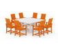 Polywood - Modern Adirondack 9-Piece Farmhouse Trestle Dining Set - FREE SHIPPING