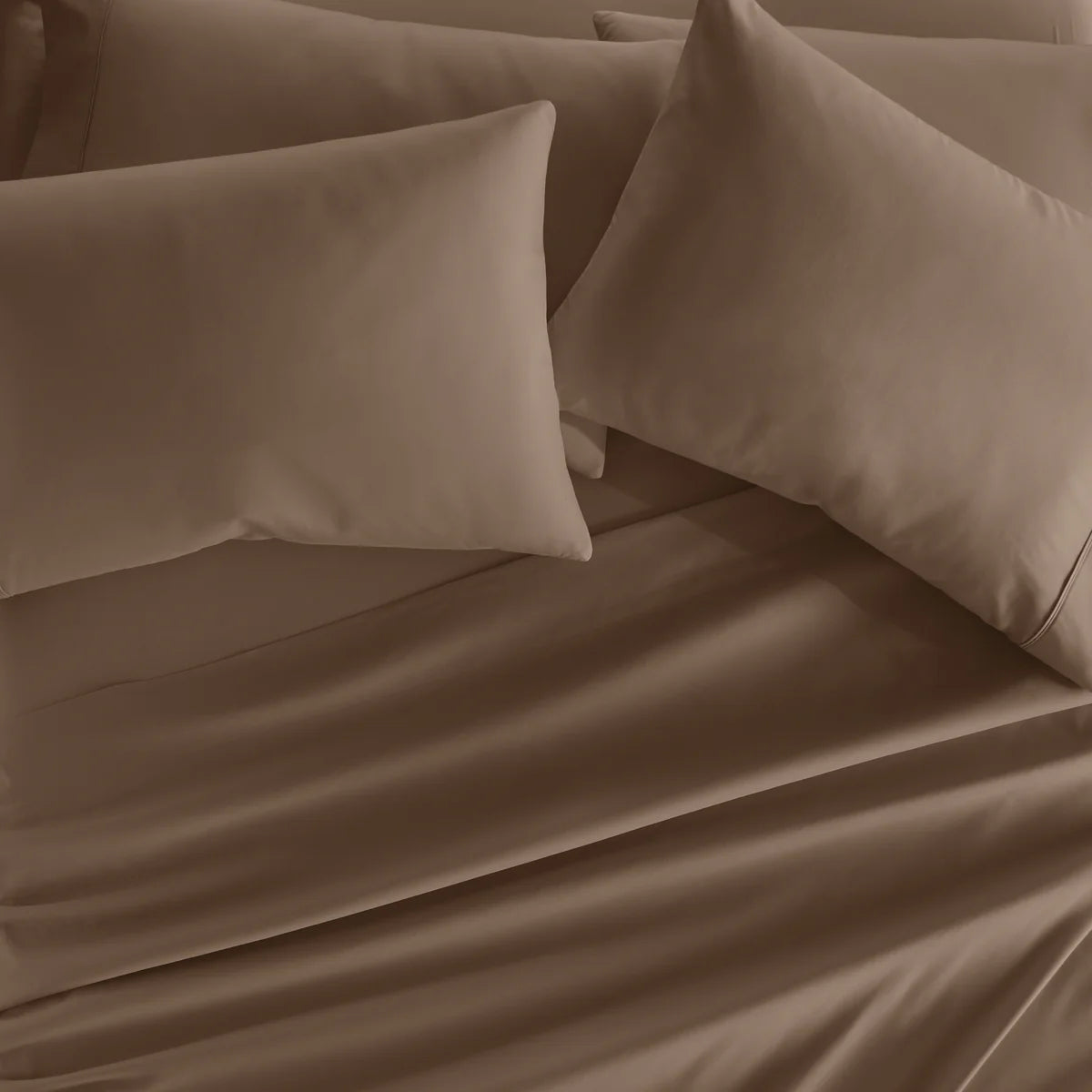 6-Piece Double Brushed Solid Sheet Set