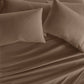 6-Piece Double Brushed Solid Sheet Set