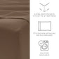 6-Piece Double Brushed Solid Sheet Set