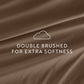 6-Piece Double Brushed Solid Sheet Set