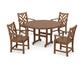 Polywood - Chippendale 5-Piece Round Farmhouse Dining Set - FREE SHIPPING