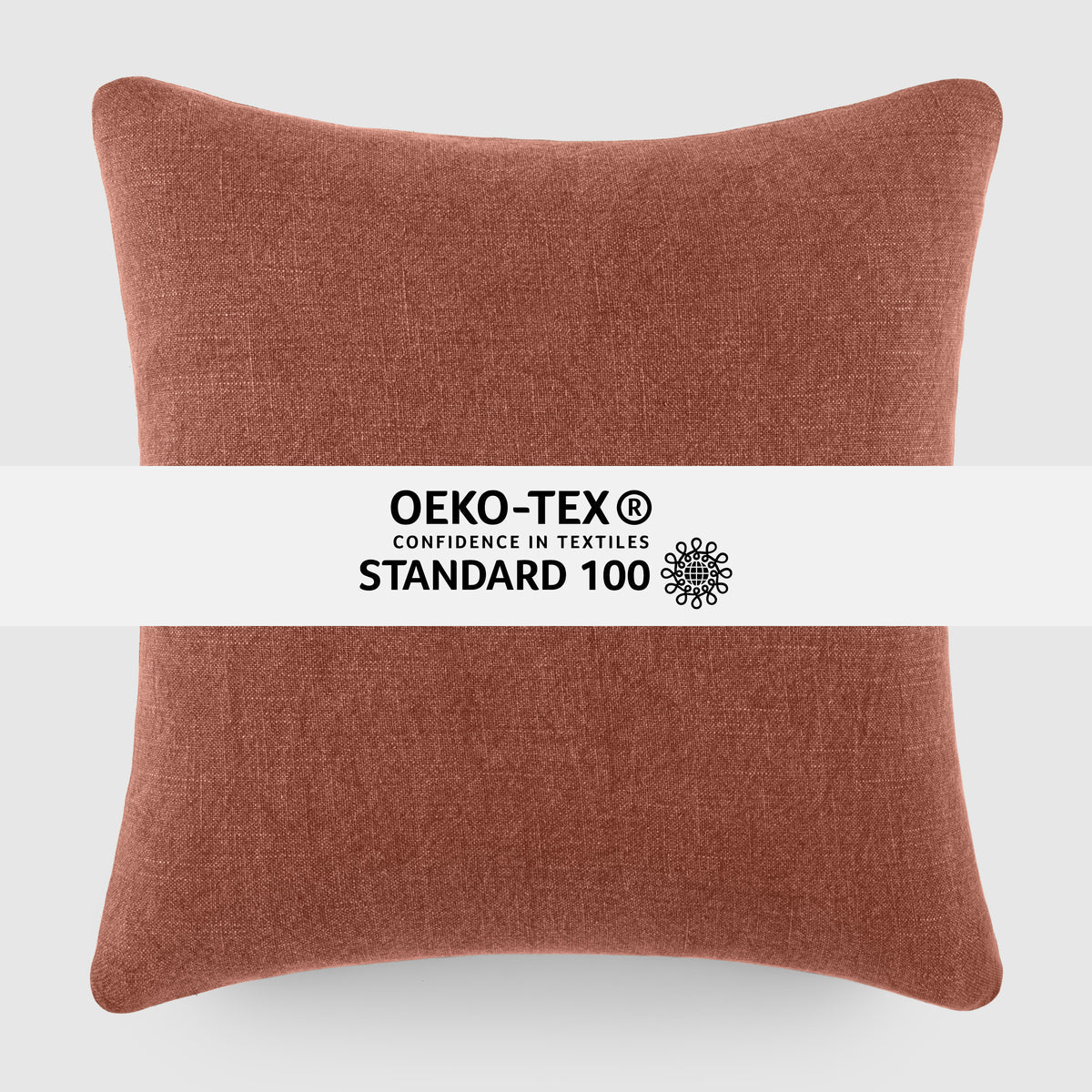 Stone Washed & Distressed Cotton Decor Throw Pillow Cover