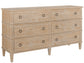 UNIVERSAL - MODERN FARMHOUSE SIX DRAWER DRESSER
