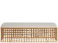 UNIVERSAL - GETAWAY COASTAL LIVING HOME RATTAN BENCH