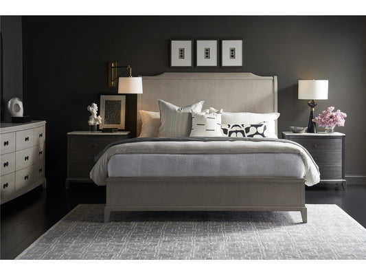 UNIVERSAL - COALESCE SILVA PLATFORM BED QUEEN