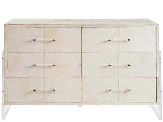 UNIVERSAL - NEW MODERN LYRA SIX DRAWER DRESSER