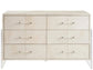 UNIVERSAL - NEW MODERN LYRA SIX DRAWER DRESSER