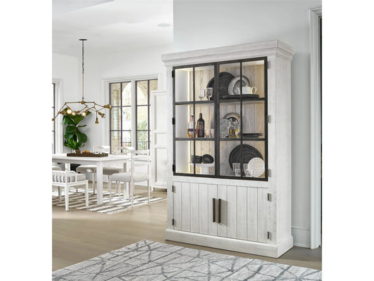 UNIVERSAL - MODERN FARMHOUSE HUNTLEY DISPLAY CABINET