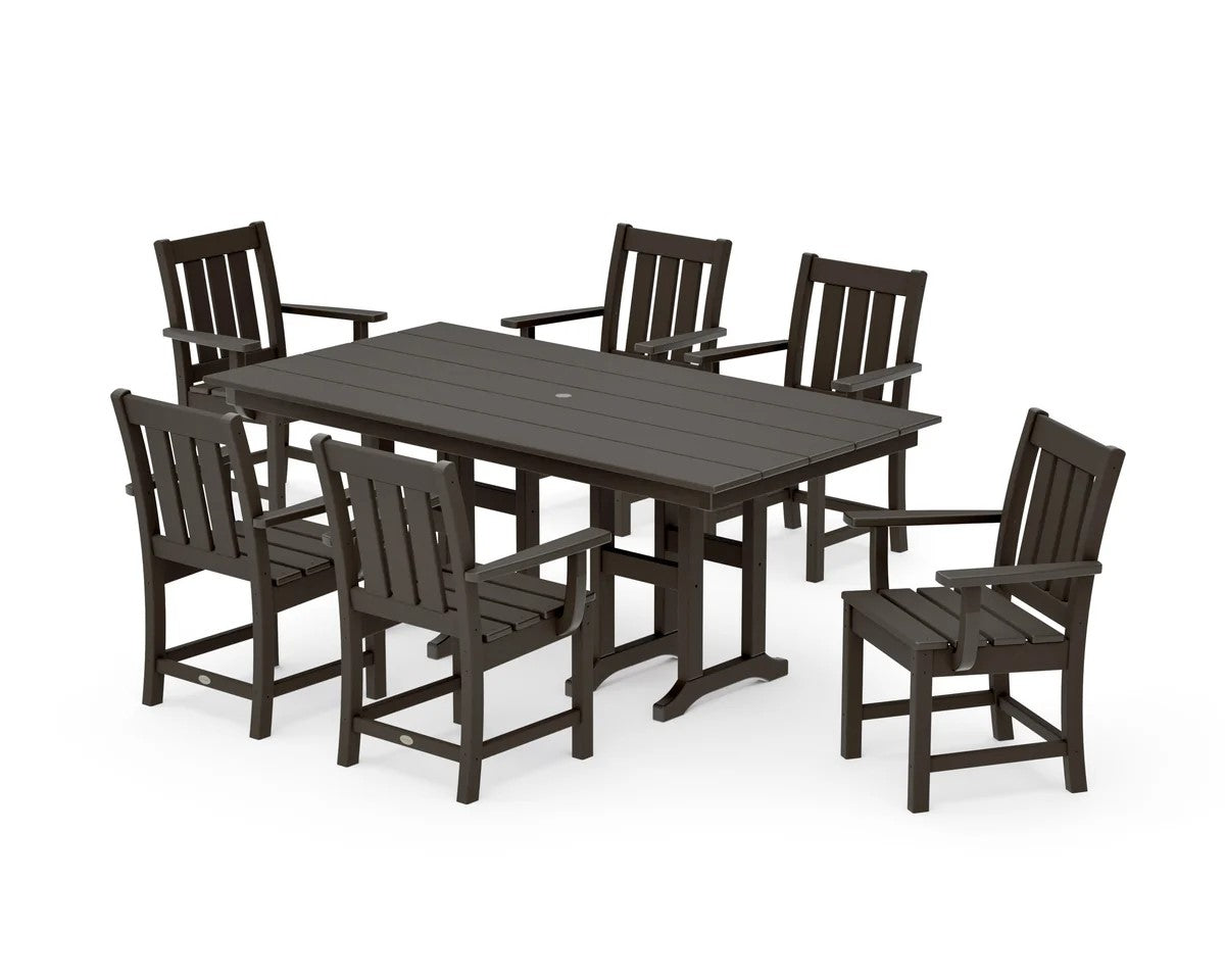 Polywood - Oxford Arm Chair 7-Piece Farmhouse Dining Set - FREE SHIPPING