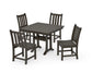 Polywood - Traditional Garden 5-Piece Farmhouse Trestle Dining Set - FREE SHIPPING