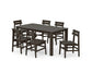Polywood - Modern Studio Plaza Chair 7-Piece Parsons Table Dining Set - FREE SHIPPING