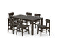 Polywood - Modern Studio Urban Chair 7-Piece Parsons Table Dining Set - FREE SHIPPING