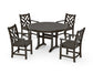 Polywood - Chippendale 5-Piece Nautical Trestle Dining Arm Chair Set - FREE SHIPPING