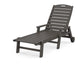 Polywood - Nautical Chaise with Arms & Wheels - FREE SHIPPING