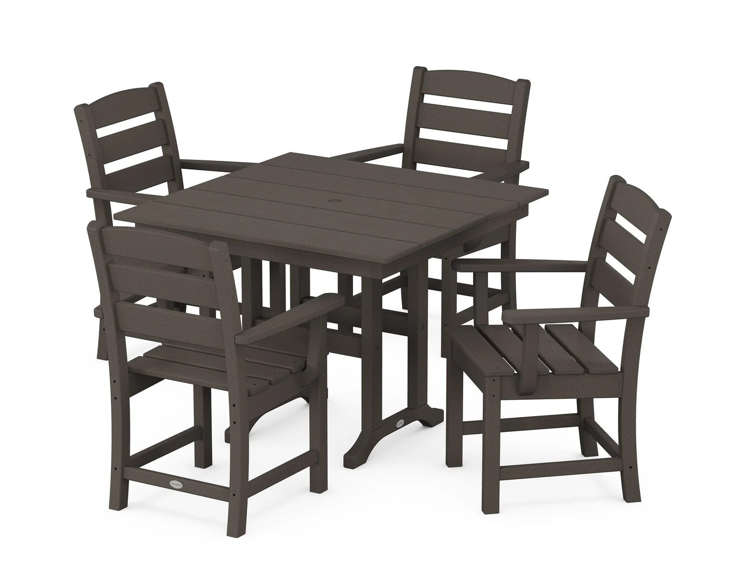 Polywood - Lakeside 5-Piece Farmhouse Dining Set - FREE SHIPPING