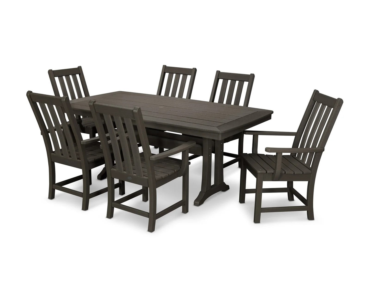 Polywood - Vineyard 7-Piece Arm Chair Dining Set - FREE SHIPPING