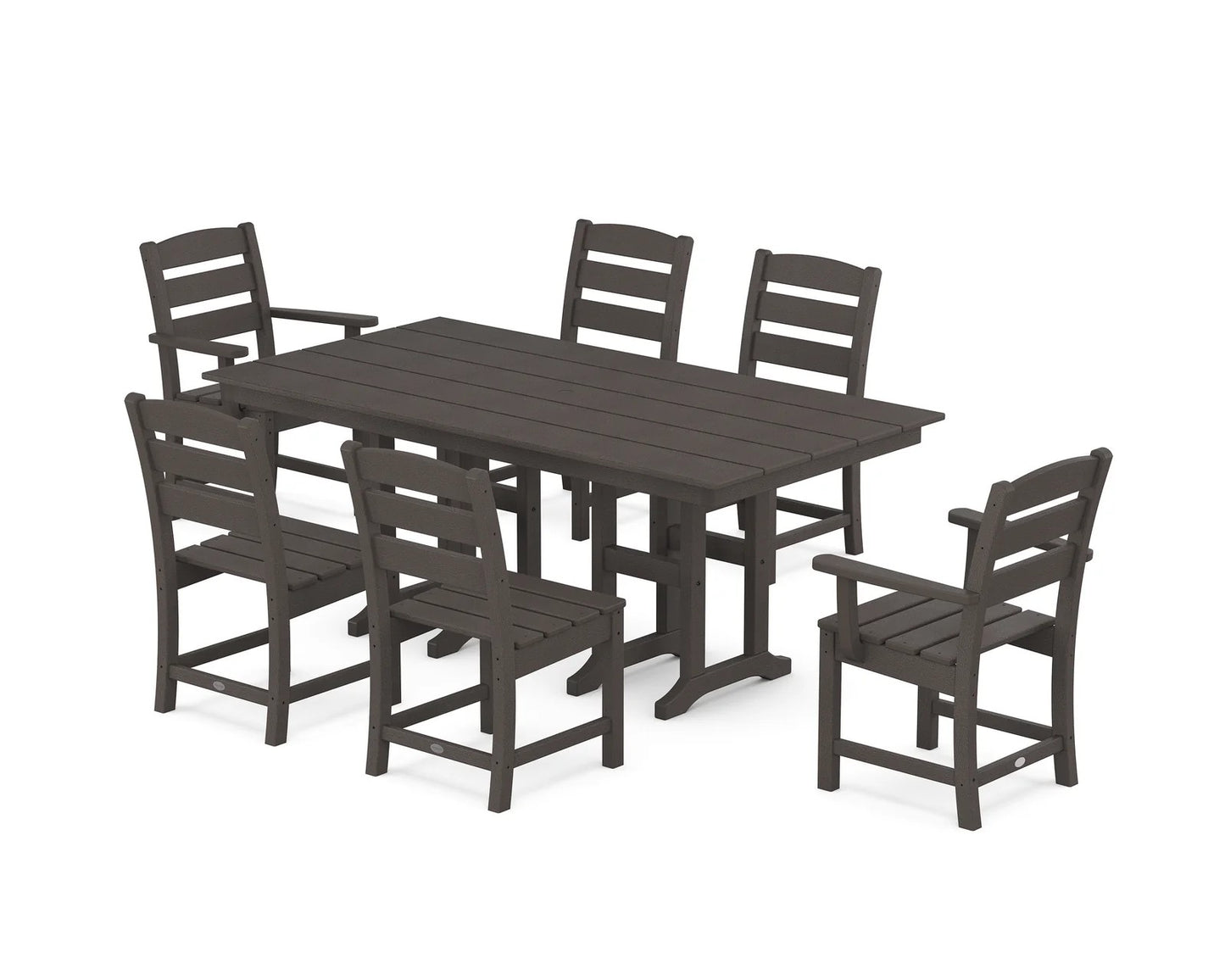 Polywood - Lakeside 7-Piece Farmhouse Dining Set - FREE SHIPPING