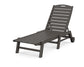 Polywood - Nautical Chaise with Wheels - FREE SHIPPING