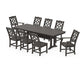 Polywood - Chinoiserie 9-Piece Dining Set with Trestle Legs - FREE SHIPPING