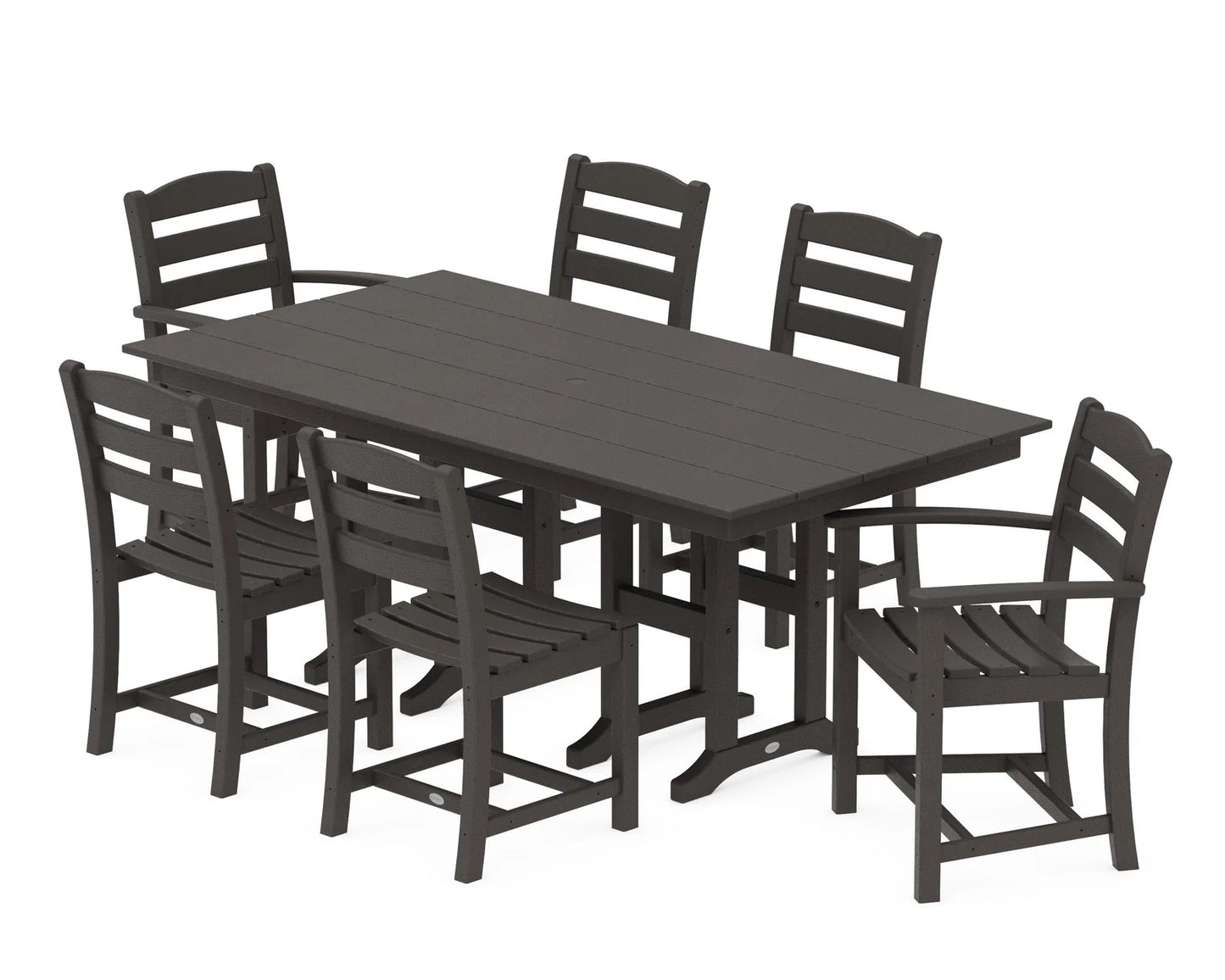 Polywood - La Casa Café 7-Piece Farmhouse Dining Set - FREE SHIPPING