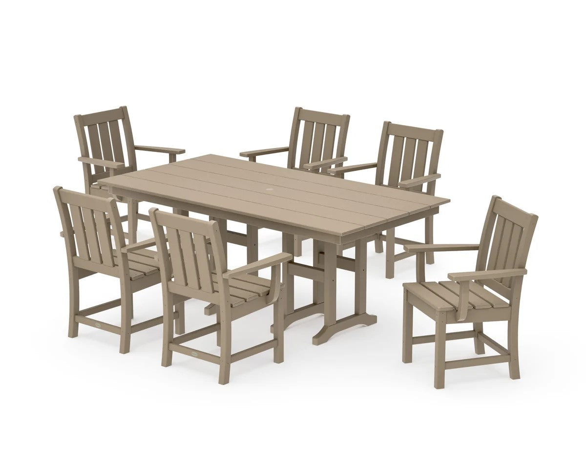 Polywood - Oxford Arm Chair 7-Piece Farmhouse Dining Set - FREE SHIPPING