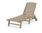 Polywood - Nautical Chaise with Wheels - FREE SHIPPING