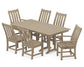 Polywood - Vineyard 7-Piece Farmhouse Dining Set - FREE SHIPPING
