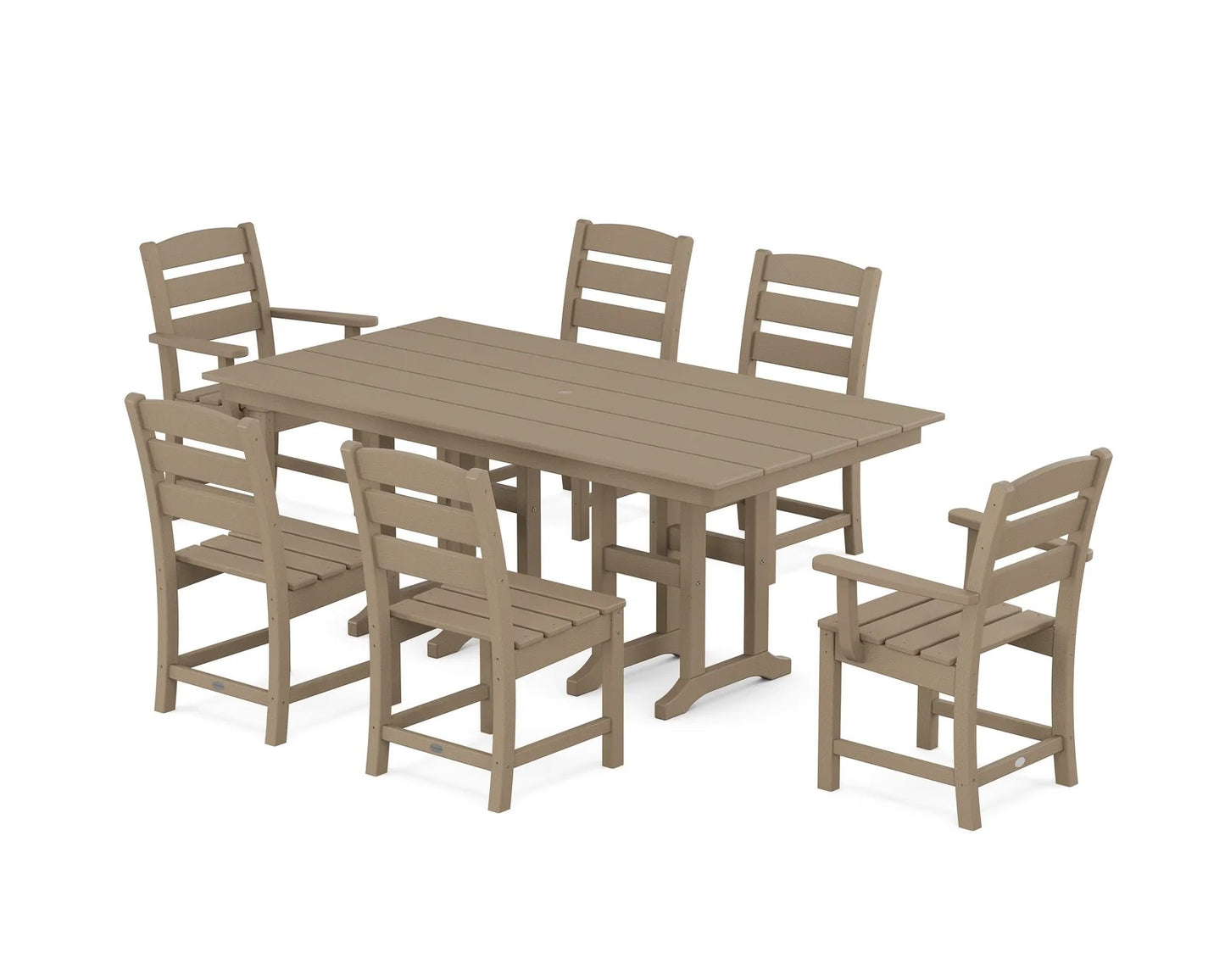 Polywood - Lakeside 7-Piece Farmhouse Dining Set - FREE SHIPPING