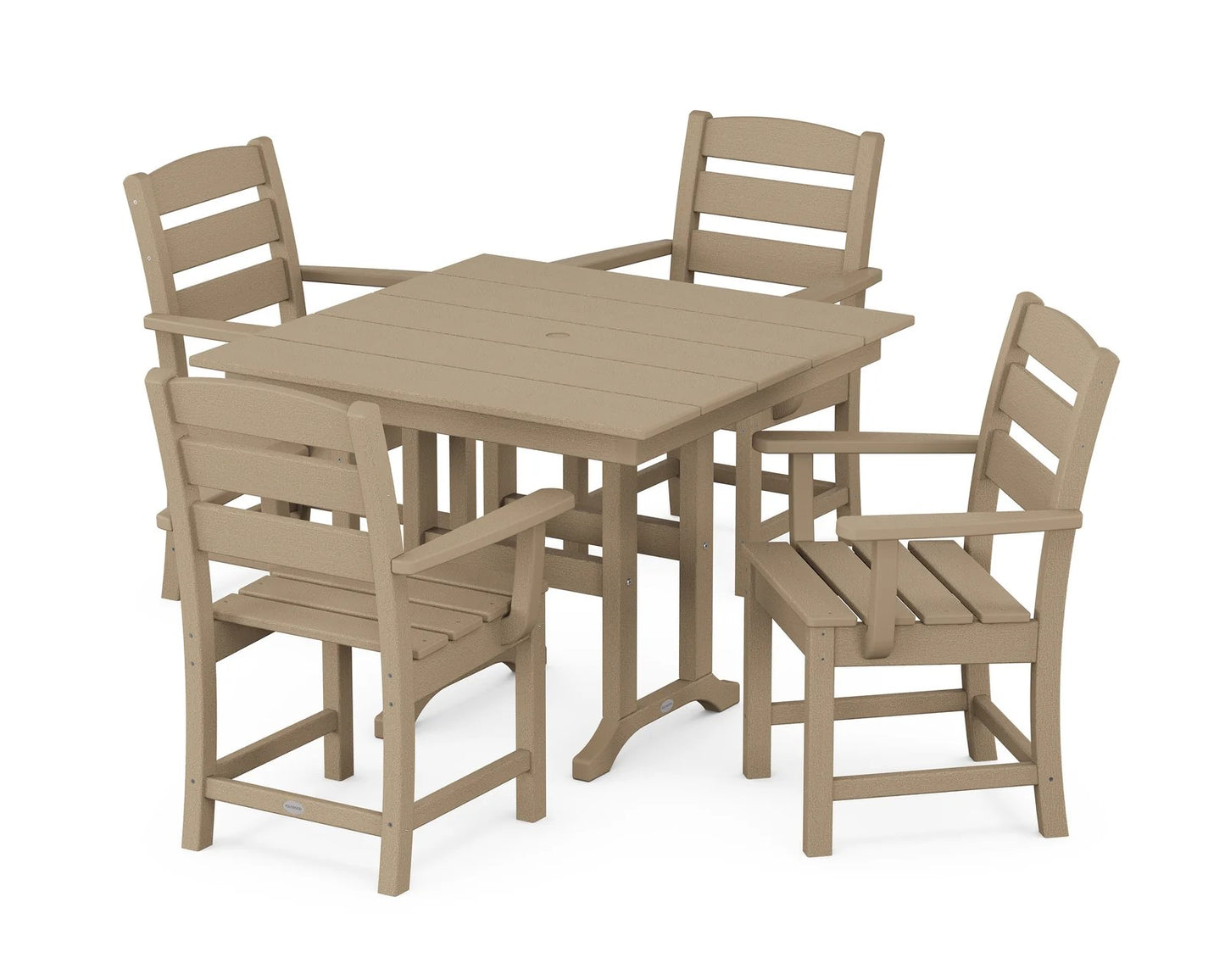 Polywood - Lakeside 5-Piece Farmhouse Dining Set - FREE SHIPPING