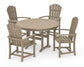 Polywood - Palm Coast 5-Piece Round Farmhouse Dining Set - FREE SHIPPING