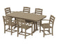 Polywood - La Casa Café 7-Piece Arm Chair Dining Set with Trestle Legs - FREE SHIPPING