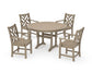Polywood - Chippendale 5-Piece Nautical Trestle Dining Arm Chair Set - FREE SHIPPING