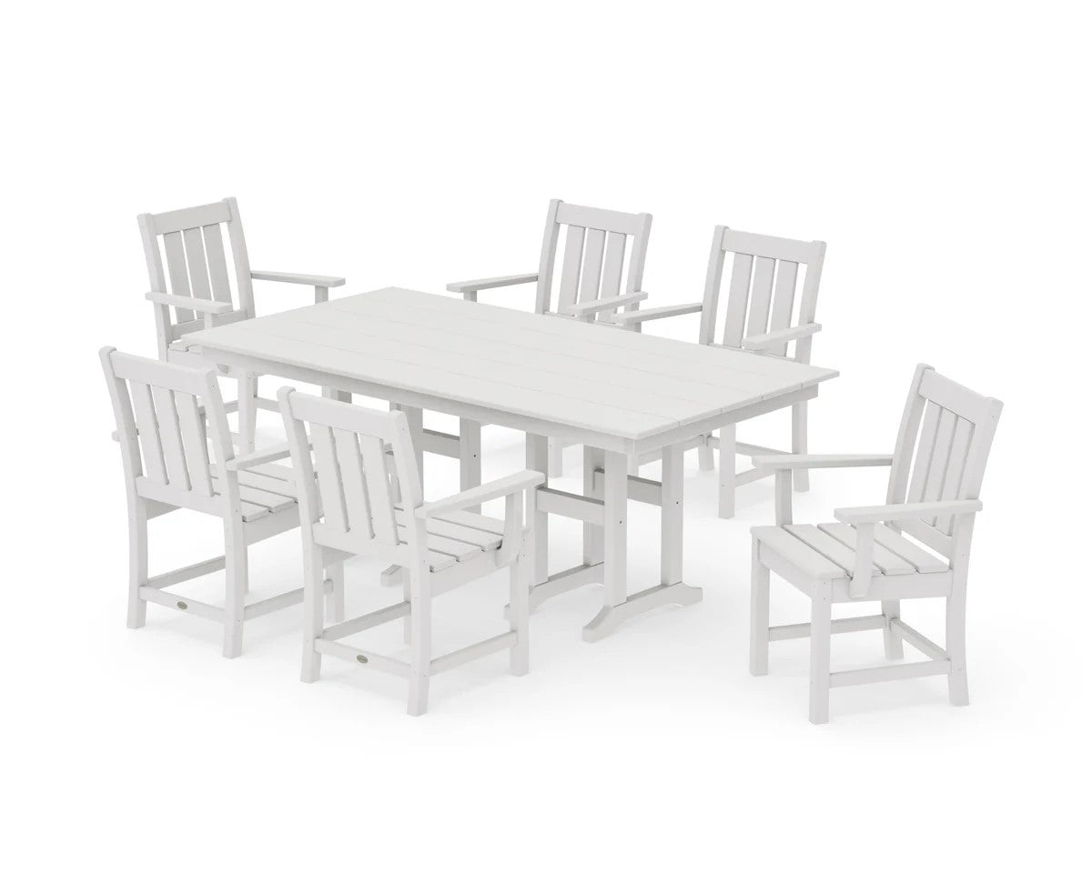 Polywood - Oxford Arm Chair 7-Piece Farmhouse Dining Set - FREE SHIPPING