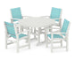 Polywood - Coastal 5-Piece Round Farmhouse Dining Set - FREE SHIPPING