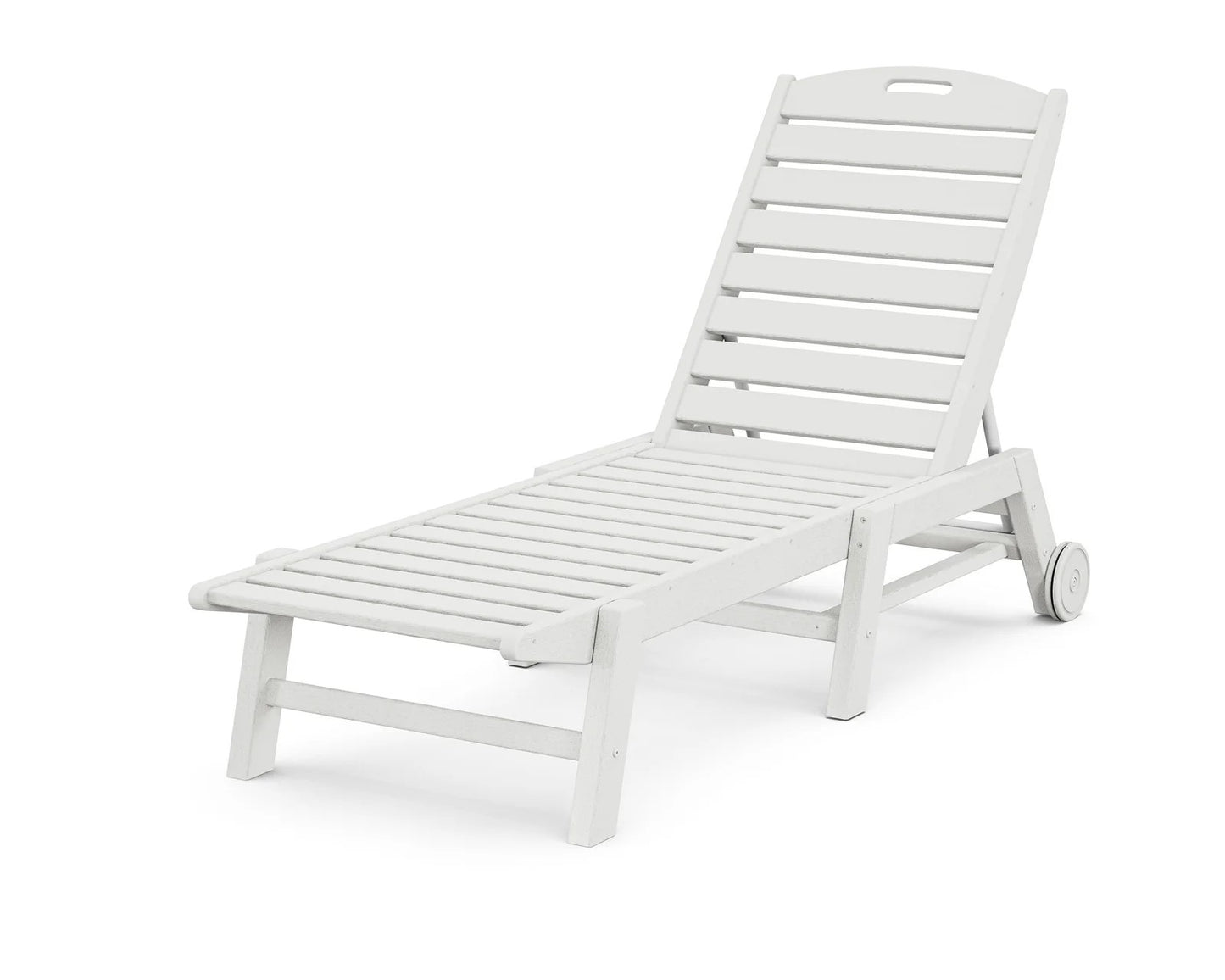 Polywood - Nautical Chaise with Wheels - FREE SHIPPING