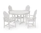 Polywood - Classic Adirondack 5-Piece Round Farmhouse Dining Set - FREE SHIPPING
