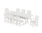 Polywood - Lakeside 9-Piece Farmhouse Dining Set with Trestle Legs - FREE SHIPPING