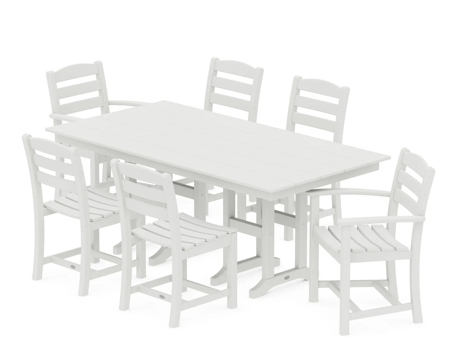 Polywood - La Casa Café 7-Piece Farmhouse Dining Set - FREE SHIPPING
