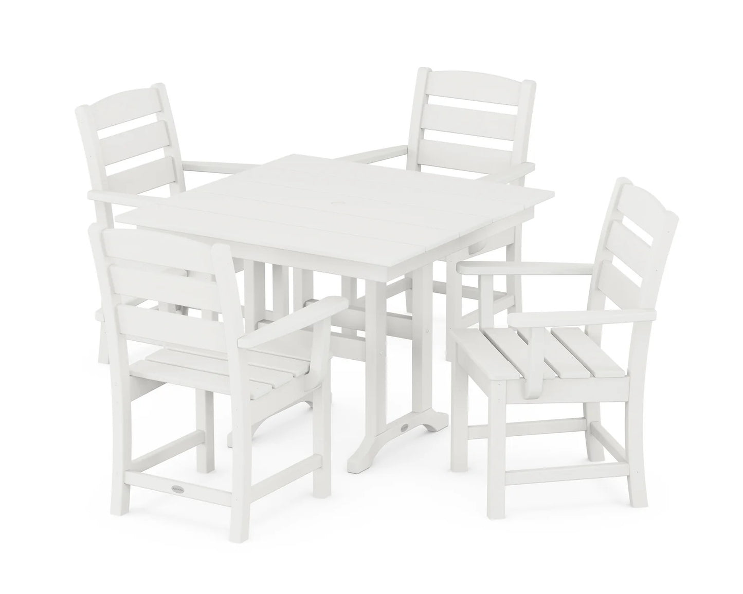 Polywood - Lakeside 5-Piece Farmhouse Dining Set - FREE SHIPPING