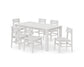 Polywood - Modern Studio Plaza Chair 7-Piece Parsons Table Dining Set - FREE SHIPPING