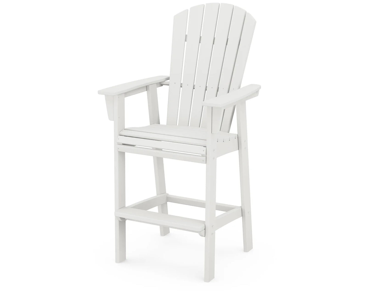Polywood - Nautical Curveback Adirondack Bar Chair - FREE SHIPPING
