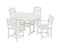 Polywood - La Casa Café 5-Piece Round Farmhouse Dining Set - FREE SHIPPING