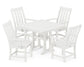 Polywood - Vineyard 5-Piece Farmhouse Trestle Arm Chair Dining Set - FREE SHIPPING