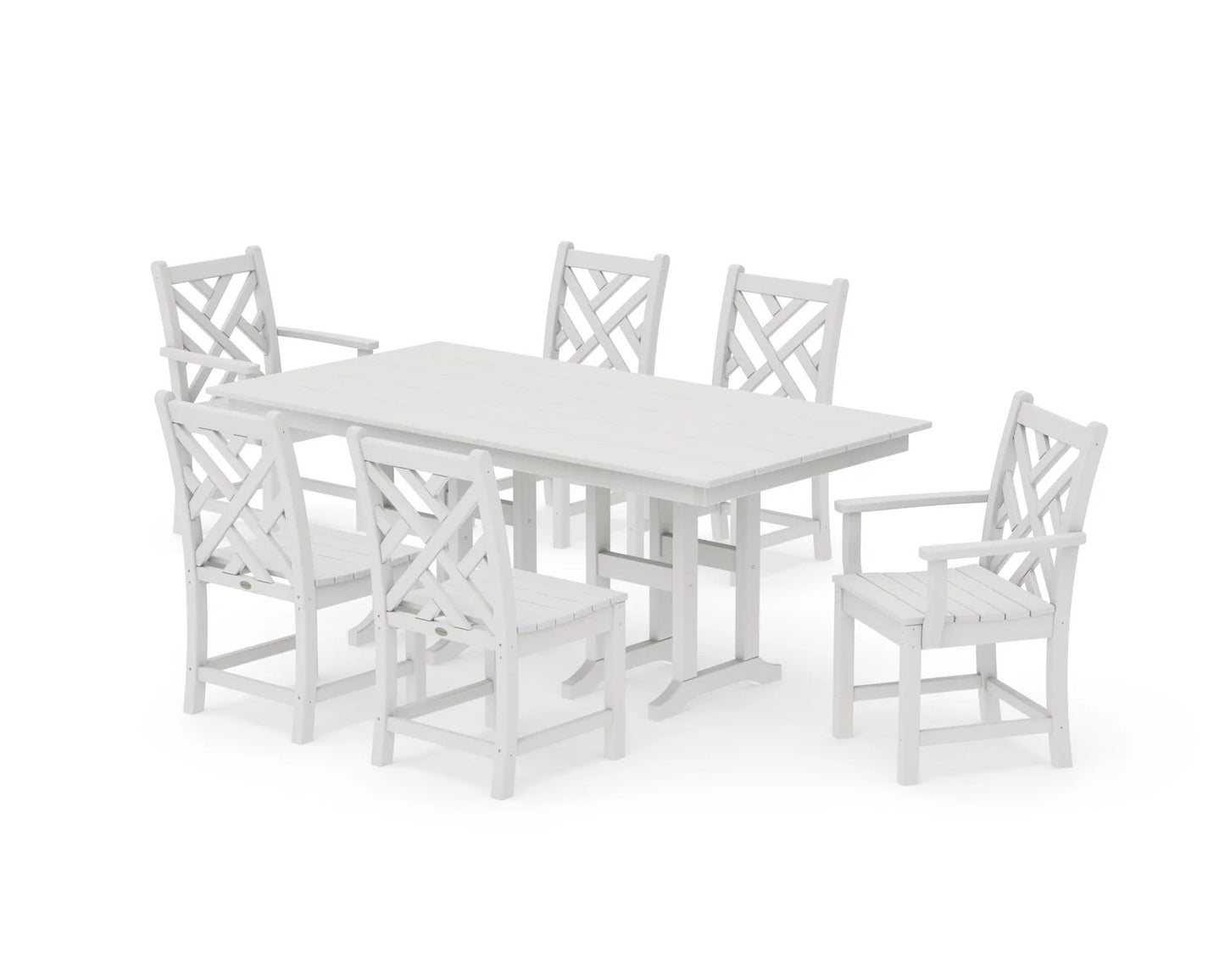 Polywood - Chippendale 7-Piece Farmhouse Dining Set - FREE SHIPPING