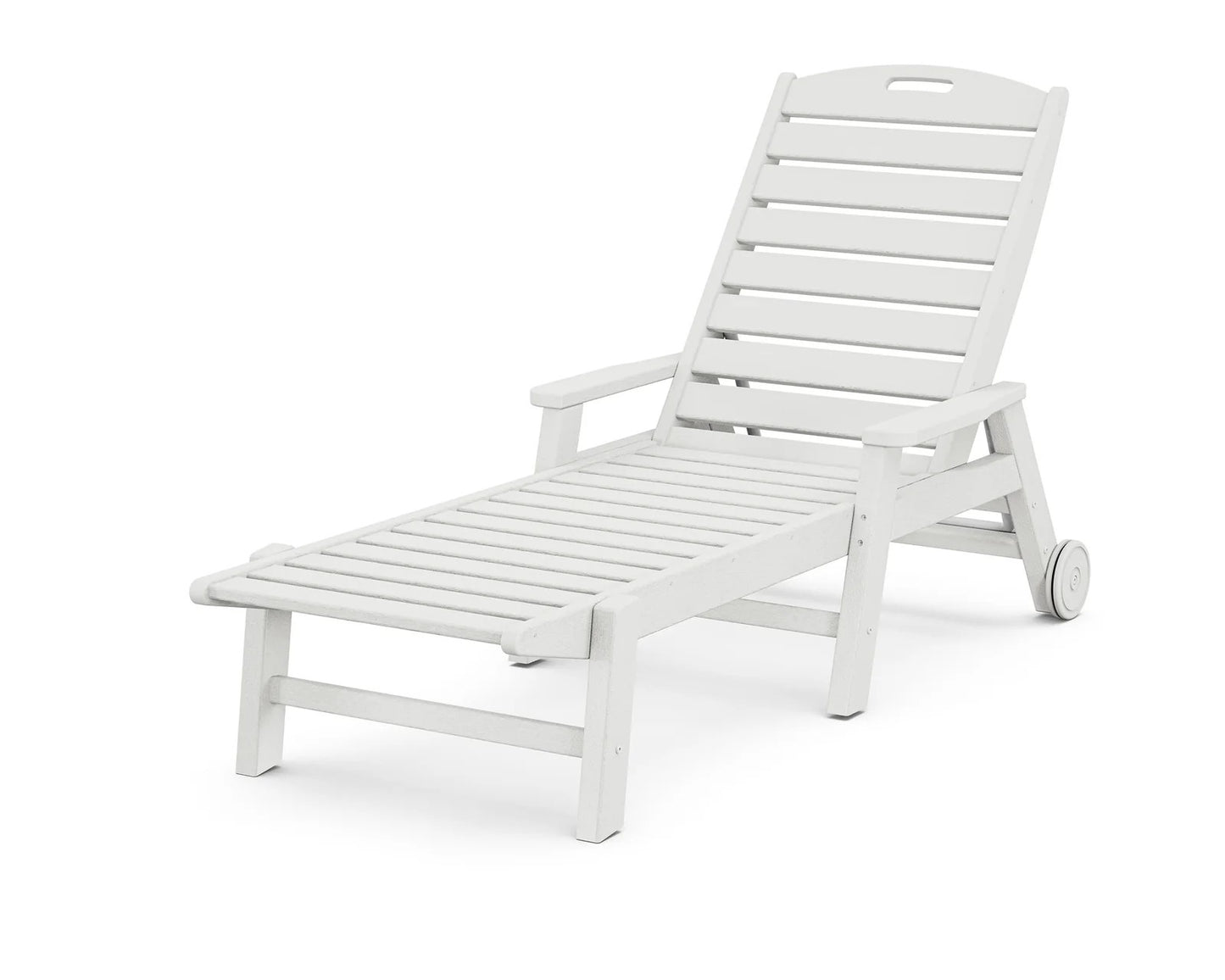 Polywood - Nautical Chaise with Arms & Wheels - FREE SHIPPING