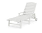 Polywood - Nautical Chaise with Arms & Wheels - FREE SHIPPING