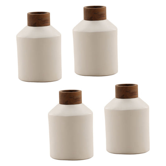 Wrenley Vase Set of 4 White